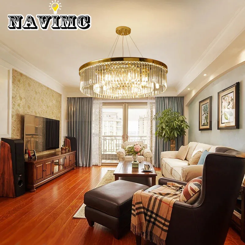 crystal living room round chandelier European creative personality room hall of the simple atmospheric restaurant chandelier
crystal living room round chandelier European creative personality room hall of the simple atmospheric restaurant chandelier