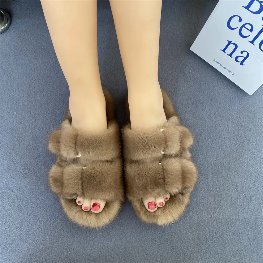 صيف 2025 ريال فرو المنك النعال للنساء النعال المفتوحة تو أحذية الفراء الحقيقي في الهواء الطلق امرأة شقة رقيق أفخم الصنادل النسائية صيف 2025 ريال فرو المنك النعال للنساء النعال المفتوحة تو أحذية الفراء الحقيقي في الهواء الطلق امرأة شقة رقيق أفخم الصنادل النسائية