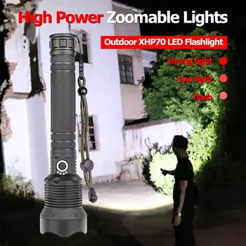 50000 lumens Lamp xhp70.2 most powerful flashlight usb Zoom led torch xhp70 xhp50 18650 or 26650 battery Best Camping, Outdoor
50000 lumens Lamp xhp70.2 most powerful flashlight usb Zoom led torch xhp70 xhp50 18650 or 26650 battery Best Camping, Outdoor