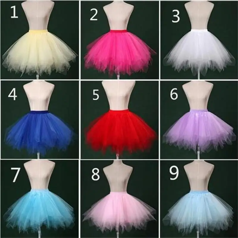 Hot Multi Color In Stock Short Petticoats For Wedding Dress Accessories Cheap Bridal Crinoline Tulle Underskirt Fast Shipping 
Hot Multi Color In Stock Short Petticoats For Wedding Dress Accessories Cheap Bridal Crinoline Tulle Underskirt Fast Shipping