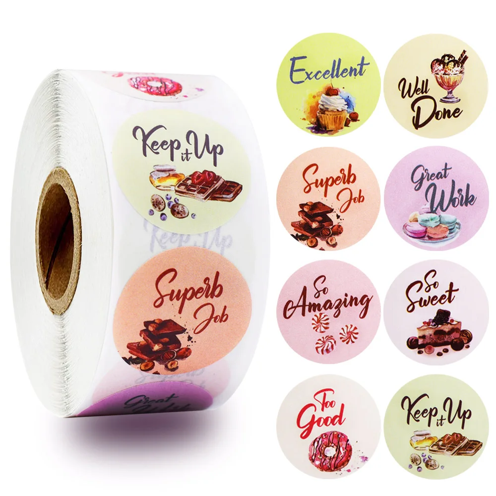 500pcs 'Well Done' Reward Sticker 8 Designs Cartoon Words Sticker With Food Patterns Good for Kids Toy Sticker Decoration 1 inch
500pcs 'Well Done' Reward Sticker 8 Designs Cartoon Words Sticker With Food Patterns Good for Kids Toy Sticker Decoration 1 inch
