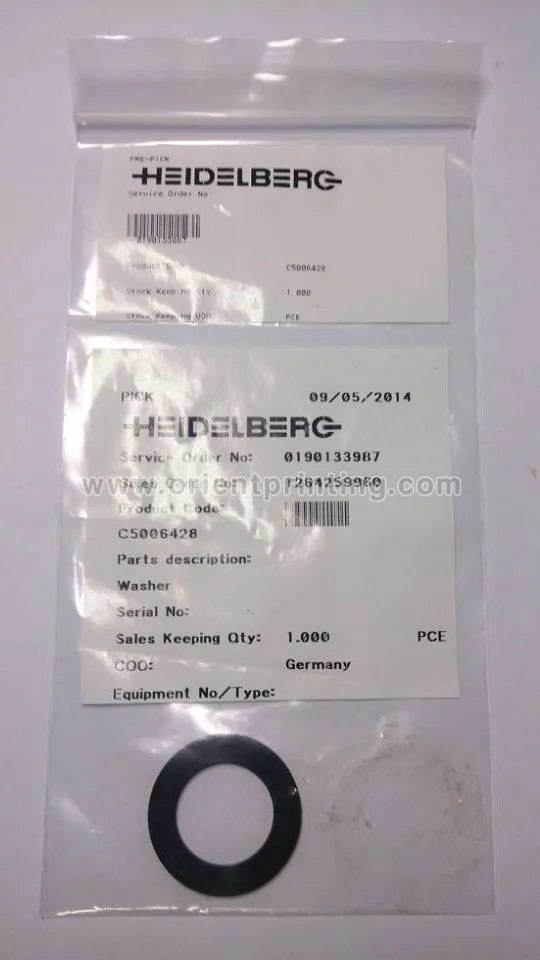 C5.006.409F Original New Heidelberg Worm Gear Cpl C5.006.409F MV.032.906/03 Offset Spare Parts
C5.006.409F Original New Heidelberg Worm Gear Cpl C5.006.409F MV.032.906/03 Offset Spare Parts