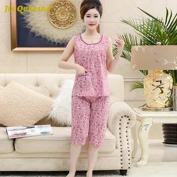 New Pink Top Fashion Homesuit Homeclothes Casual Pajamas Set Women Pj Set Sleepwear Printing Pajamas Pj S Sleeveless Capris
New Pink Top Fashion Homesuit Homeclothes Casual Pajamas Set Women Pj Set Sleepwear Printing Pajamas Pj S Sleeveless Capris