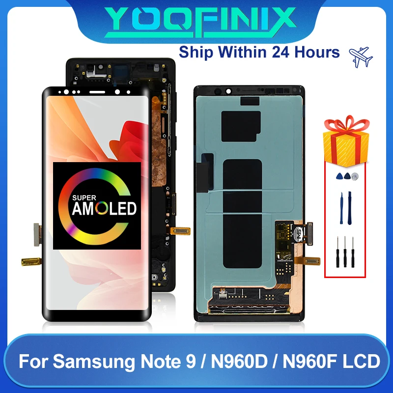 Super AMOLED для Samsung Galaxy Note 9 LCD SM-N960F/DS SM-N9600/DS Дисплей сенсорный экран дигитайзер