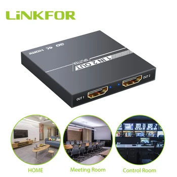 LiNKFOR Mini 1080P HDMI Signal Distributor 1 in 2 Out Mini HDMI Splitter Adpater with 3D Compatibility For HDTV Projector
LiNKFOR Mini 1080P HDMI Signal Distributor 1 in 2 Out Mini HDMI Splitter Adpater with 3D Compatibility For HDTV Projector