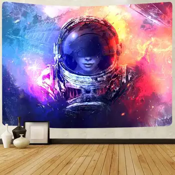 

Simsant Spaceman Tapestry Hippie Fantasy Outer Space Astronaut Art Wall Hanging Tapestries for Living Room Home Decor