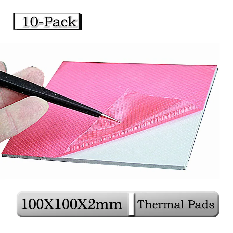 10 pcs Gdstime 100x100x2mm 2mm Thickness White Thermal Pad CPU Radiator Pad 100mmx2mm Conductive Silicone Heatsink Pads
10 pcs Gdstime 100x100x2mm 2mm Thickness White Thermal Pad CPU Radiator Pad 100mmx2mm Conductive Silicone Heatsink Pads