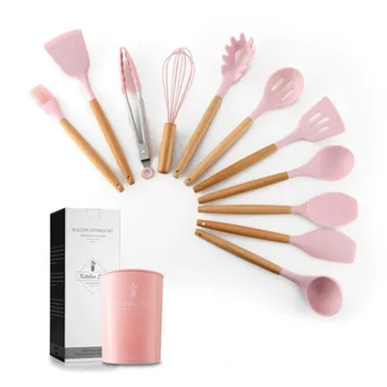 11PCS Silicone Kitchenware Non-stick Cookware Cooking Tool Spatula Ladle Egg Beaters Shovel Spoon Soup Kitchen Utensils Set
11PCS Silicone Kitchenware Non-stick Cookware Cooking Tool Spatula Ladle Egg Beaters Shovel Spoon Soup Kitchen Utensils Set