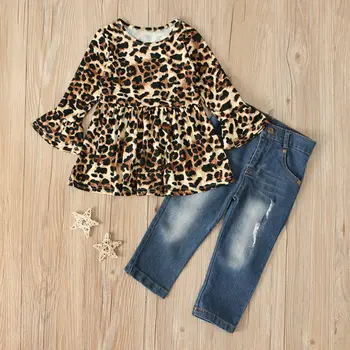 2PCS Toddler Baby Kids Girls Clothes T-shirt Tops+Denim Jeans Pants Outfits Set Fashion Leopard Print Sets 2 to 7 Year
2PCS Toddler Baby Kids Girls Clothes T-shirt Tops+Denim Jeans Pants Outfits Set Fashion Leopard Print Sets 2 to 7 Year