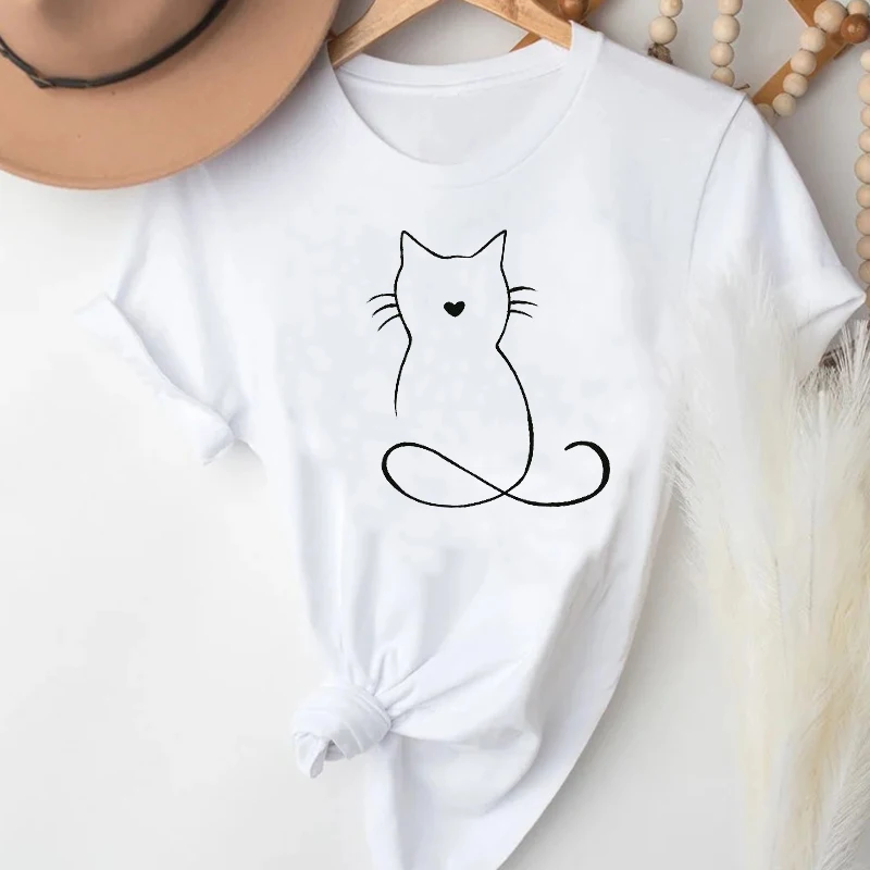 Футболки женские с мультяшным принтом Love Pet Cat, сезон весна-лето, модная одежда, графическая футболка, топ, женская футболка с принтом
Футболки женские с мультяшным принтом Love Pet Cat, сезон весна-лето, модная одежда, графическая футболка, топ, женская футболка с принтом