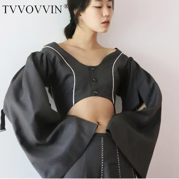 2020 New Spring Summer V-collar Long Flare Sleeve Plaid Hollow Out Sexy Short Jacket Women Coatfashion Tide JI329
2020 New Spring Summer V-collar Long Flare Sleeve Plaid Hollow Out Sexy Short Jacket Women Coatfashion Tide JI329