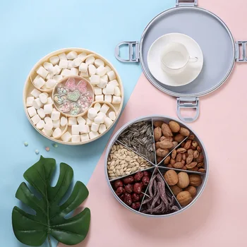 Creative Double-layer Grid Candy Box Nuts Case Snack Storage Box Container Living Room Fruit Plate Desktop Organizer
Creative Double-layer Grid Candy Box Nuts Case Snack Storage Box Container Living Room Fruit Plate Desktop Organizer