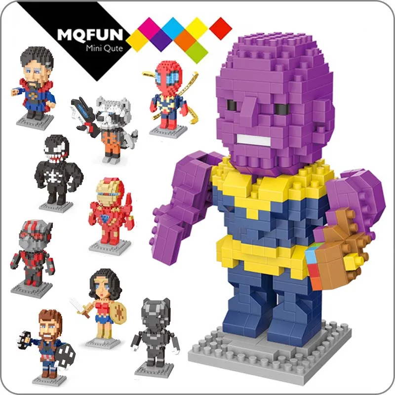Wisehawk Mini block Super Hero Action Figures Marvel Avenger Spiderman Black Panther Venom Mini Building Block Toy For Kids
Wisehawk Mini block Super Hero Action Figures Marvel Avenger Spiderman Black Panther Venom Mini Building Block Toy For Kids