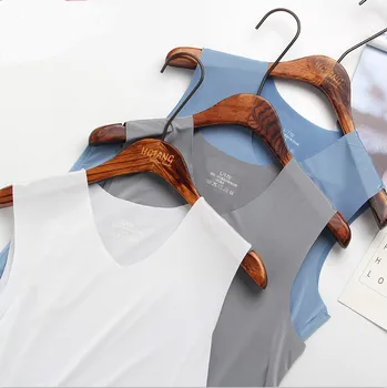 An& Simple Summer Sport Ice Silk Seamless Vest Sweatshirt Men Quick Drying Tops Breathable Sleeveless V-Neck Bottoming Shirt 
An& Simple Summer Sport Ice Silk Seamless Vest Sweatshirt Men Quick Drying Tops Breathable Sleeveless V-Neck Bottoming Shirt