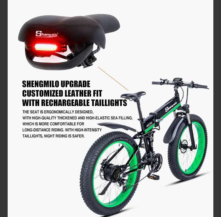 Sale Electric bike 1000W Electric Fat Bike Beach Bike Cruiser Electric Bicycle  ebike  electric mountain bike electric folding bike 27