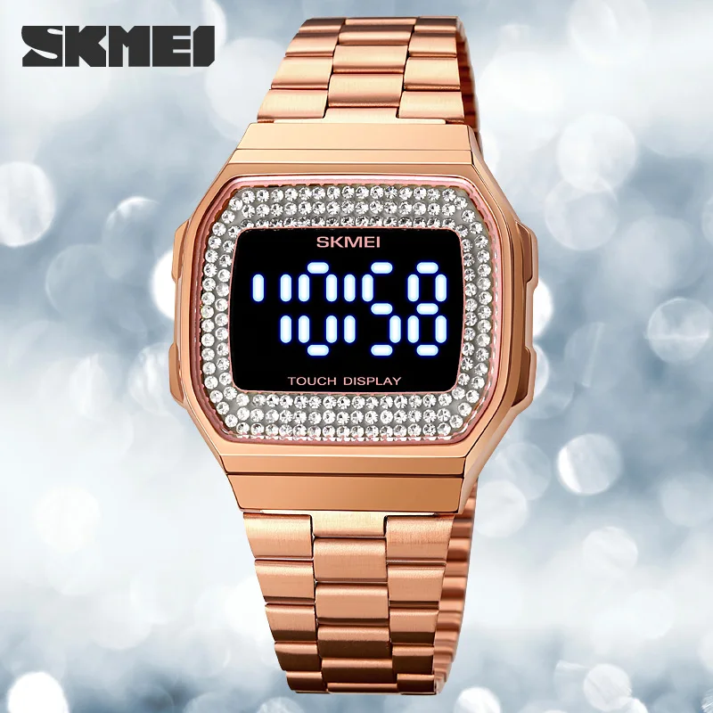 New Fashion Women's Watches Luxury Led Light Digital Watch Stainless Steel Ladies Dress Wristwatch Calendar Clock SKMEI Bracelet
New Fashion Women's Watches Luxury Led Light Digital Watch Stainless Steel Ladies Dress Wristwatch Calendar Clock SKMEI Bracelet