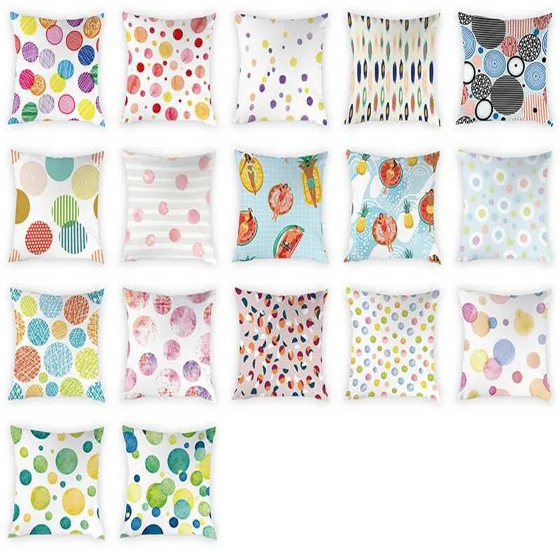 Print Pattern Pillow Cover Decorative Colored Balls Pattern Peach Skin Sofa Seat Throw Pillow Case Cushion Cover 45x45cm
Print Pattern Pillow Cover Decorative Colored Balls Pattern Peach Skin Sofa Seat Throw Pillow Case Cushion Cover 45x45cm