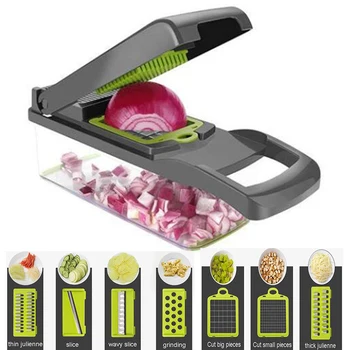 Vegetable Cutter Multifunction Mandoline Slicer Fruit Potato Peeler Carrot Grater Kitchen Drain Basket Vegetable Slicer Tools
Vegetable Cutter Multifunction Mandoline Slicer Fruit Potato Peeler Carrot Grater Kitchen Drain Basket Vegetable Slicer Tools