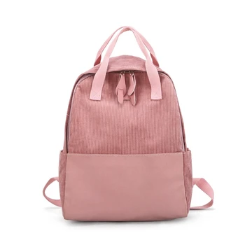 Literary Corduroy Backpack Women's Simply Solid Color Backpack College High School Students Stripe
Literary Corduroy Backpack Women's Simply Solid Color Backpack College High School Students Stripe