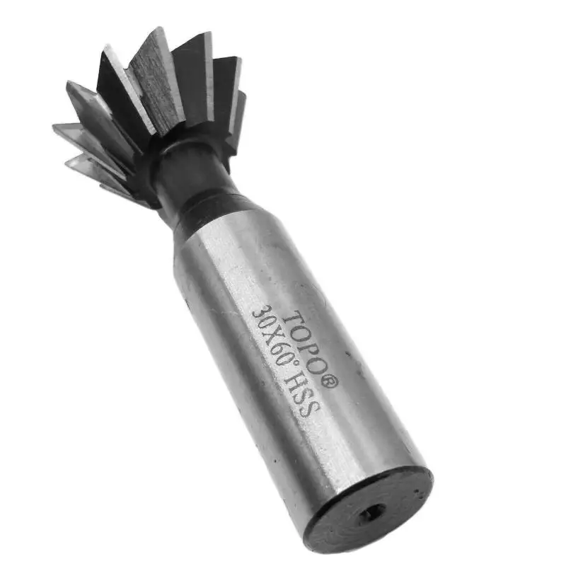 20/30mm 60 Degree HSS Straight Shank Dovetail Milling Cutter End Mill Smooth Cutting Groove High Speed Steel Tool | Инструменты