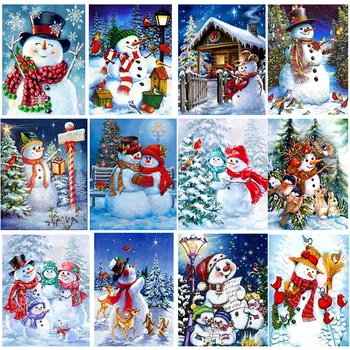 DIY Painting By Numbers Santa snowman HandPainted Oil Painting Drawing On Canvas Unique Gift for children adult Home Decoration
DIY Painting By Numbers Santa snowman HandPainted Oil Painting Drawing On Canvas Unique Gift for children adult Home Decoration