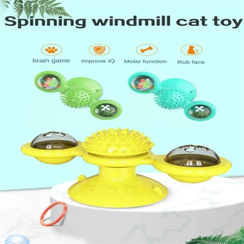 Revolving Windmill Balls Cat Toys Puzzle Whirling Turntable With Brush Play Game Cat Toys Windmill Kitten Interactive Supplies
Revolving Windmill Balls Cat Toys Puzzle Whirling Turntable With Brush Play Game Cat Toys Windmill Kitten Interactive Supplies