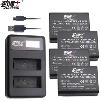 4pcs LP-E10 LP E10 Replacement Camera Battery + LCD USB Charger for Canon 1100D 1200D 1300D KISS X70 X50 Rebel T3 T5 bateria
4pcs LP-E10 LP E10 Replacement Camera Battery + LCD USB Charger for Canon 1100D 1200D 1300D KISS X70 X50 Rebel T3 T5 bateria