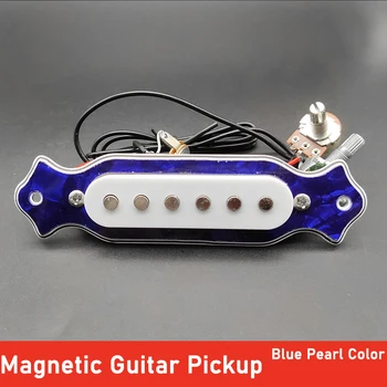 Soundhole Acoustic Guitar Pickup 500K Control Line Sound Hole Magnetic Pickup 1Tone1Volume for Cigar Box 6 String Blue Pearl
Soundhole Acoustic Guitar Pickup 500K Control Line Sound Hole Magnetic Pickup 1Tone1Volume for Cigar Box 6 String Blue Pearl