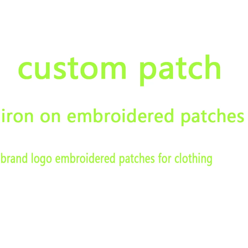 custom embroidred patch iron on patches for clothing logo brand patch appliques stickers stripes for T shirt brand patch badges
custom embroidred patch iron on patches for clothing logo brand patch appliques stickers stripes for T shirt brand patch badges