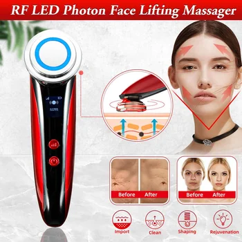 Electroporation V Face Facial Mesotherapy LED Photon Face Lifting Tighten Wrinkle Removal Skin Care Face Massager
Electroporation V Face Facial Mesotherapy LED Photon Face Lifting Tighten Wrinkle Removal Skin Care Face Massager