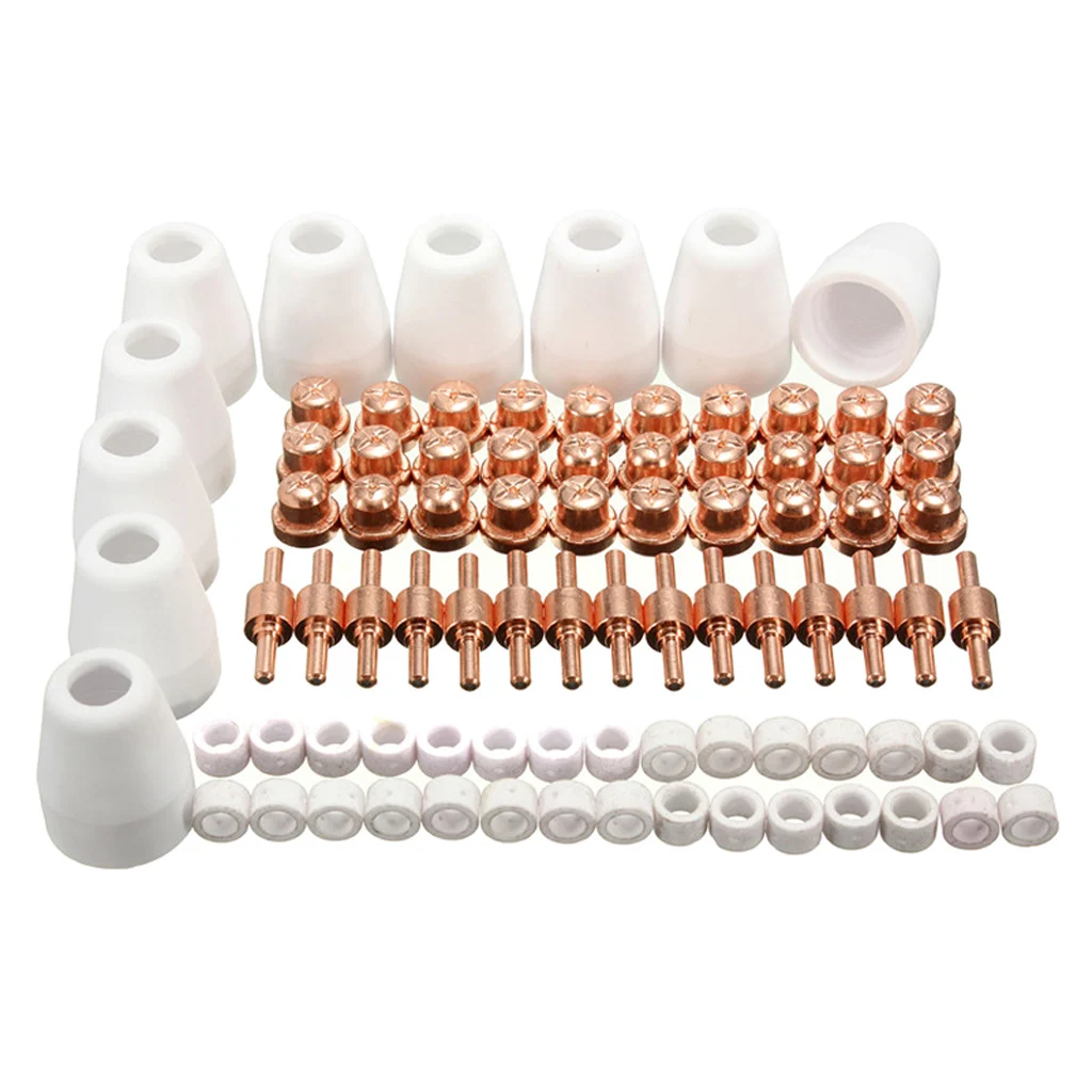 PT-31 LG-40 Plasma Electrode Tips Nozzle Extended Shroud Shield Cup Kit Fit CUT 40D 40 Plasma Cutter 85pcs
PT-31 LG-40 Plasma Electrode Tips Nozzle Extended Shroud Shield Cup Kit Fit CUT 40D 40 Plasma Cutter 85pcs