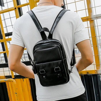 Xiao.p Fashion Men's Black High Quality Pu Leather Backpack Simple Teenage School Bag Men Daypacks Style Casual Travel Bag
Xiao.p Fashion Men's Black High Quality Pu Leather Backpack Simple Teenage School Bag Men Daypacks Style Casual Travel Bag