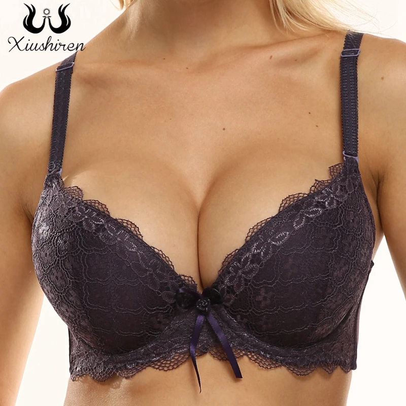 Xiushiren Floral Lace Brassiere Fashion Super Push Up Bra for B C Cup Gather Chest Push Up Bh Sexy Lady Gilr Soft Cotton Bras
Xiushiren Floral Lace Brassiere Fashion Super Push Up Bra for B C Cup Gather Chest Push Up Bh Sexy Lady Gilr Soft Cotton Bras