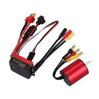 SURPASS HOBBY S2430 7200KV Sensorless Brushless Motor and 25A Brushless ESC Combo Set for 1/16 1/18 RC Car Truck
SURPASS HOBBY S2430 7200KV Sensorless Brushless Motor and 25A Brushless ESC Combo Set for 1/16 1/18 RC Car Truck