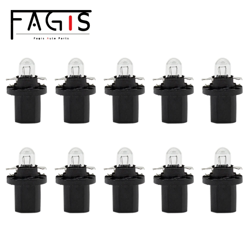Fagis 10 Pcs B8.5D B8.5 12V 1.2W 24V 1.2W Halogen Bulb Car Panel Gauge Speed Dash Lamp Auto Dashboard Instrument Cluster Lights
Fagis 10 Pcs B8.5D B8.5 12V 1.2W 24V 1.2W Halogen Bulb Car Panel Gauge Speed Dash Lamp Auto Dashboard Instrument Cluster Lights