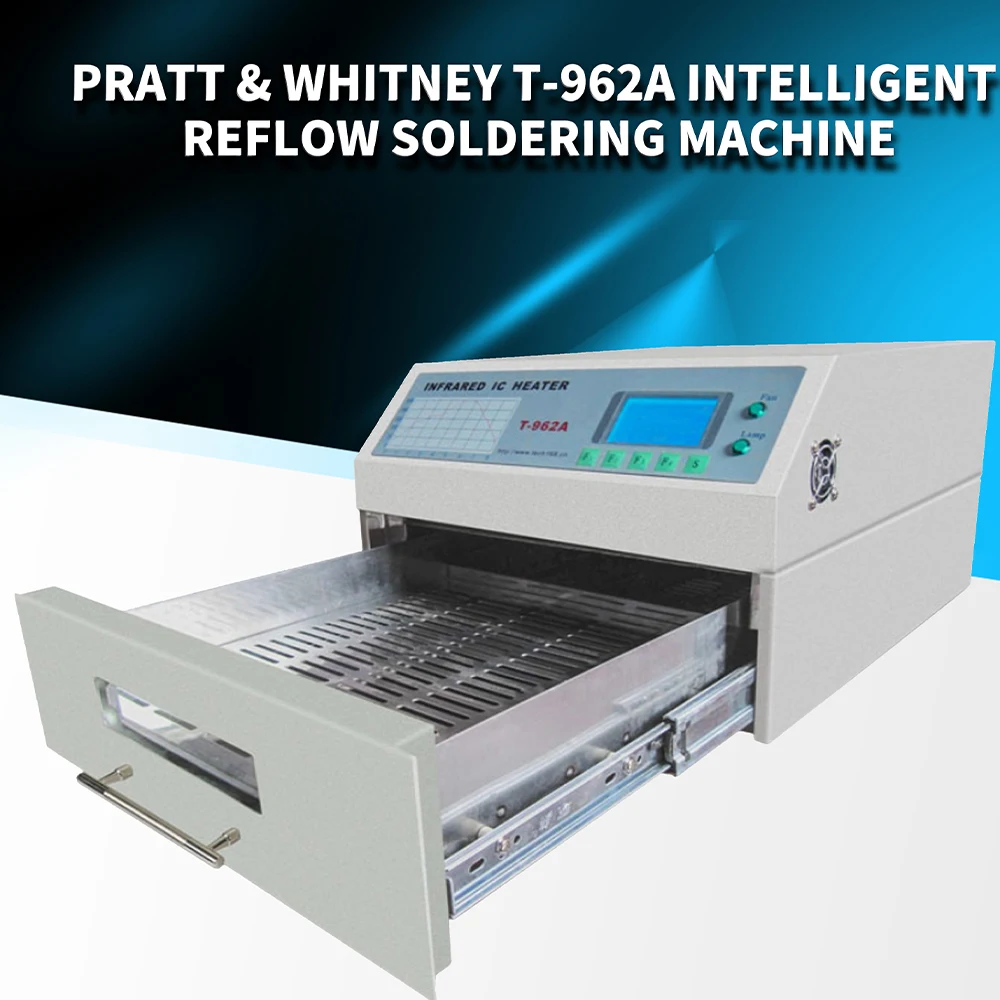 New version PUHUI T-962A Infrared IC Heater T962A Desktop Reflow Oven BGA SMD SMT Rework Sation T 962A Reflow Wave Oven
New version PUHUI T-962A Infrared IC Heater T962A Desktop Reflow Oven BGA SMD SMT Rework Sation T 962A Reflow Wave Oven