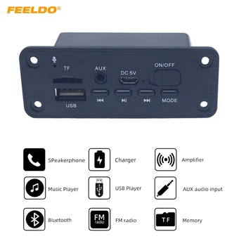 FEELDO Car MP3 WMA Decoder Board Audio Module 2 x 3W Amplifier Radio FM Receiver USB TF Port Bluetooth MP3 Player DC5V
FEELDO Car MP3 WMA Decoder Board Audio Module 2 x 3W Amplifier Radio FM Receiver USB TF Port Bluetooth MP3 Player DC5V