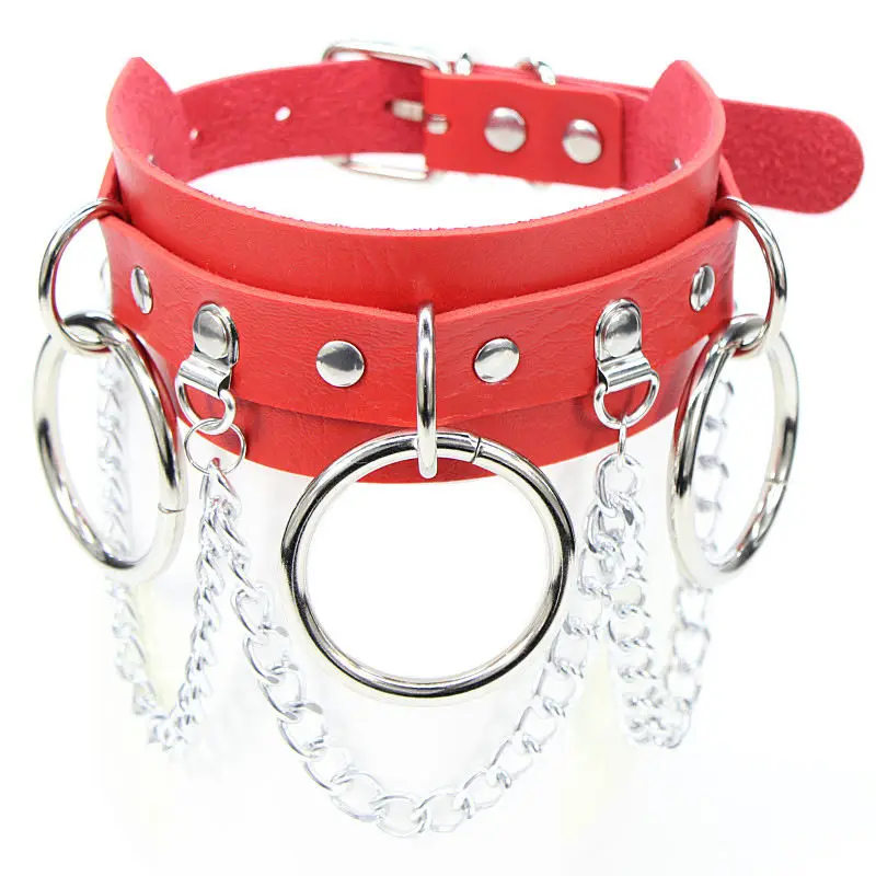 Edelstahl PU Leder Halsband Anhänger für Frauen Goth Punk Kette Sexy Choker Halsketten Geschenk Bondage 13 Edelstahl PU Leder Halsband Anhänger für Frauen Goth Punk Kette Sexy Choker Halsketten Geschenk Bondage 2