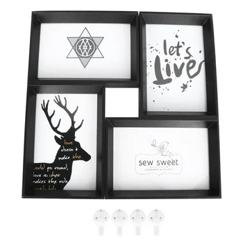 1PC Creative Photo Frame 4 Compartments Photo Frame Photograph Holder Picture Display Stand for Home Office
1PC Creative Photo Frame 4 Compartments Photo Frame Photograph Holder Picture Display Stand for Home Office