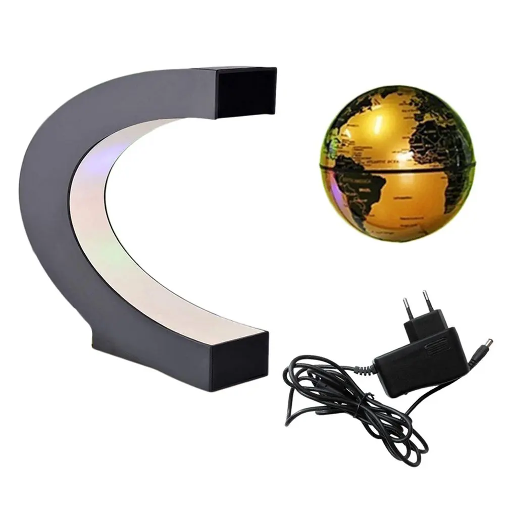 C shape Black Blue LED World Map Decor Home Electronic Magnetic Levitation Floating Globe Antigravity LED Light Gift Decoration
C shape Black Blue LED World Map Decor Home Electronic Magnetic Levitation Floating Globe Antigravity LED Light Gift Decoration