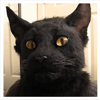 Realistic Long Plush Cat Black Creepy Cover Head Latex Funny Black Animal Cuty Mask Face Cover Plush Cat Head Mask Party prop
Realistic Long Plush Cat Black Creepy Cover Head Latex Funny Black Animal Cuty Mask Face Cover Plush Cat Head Mask Party prop