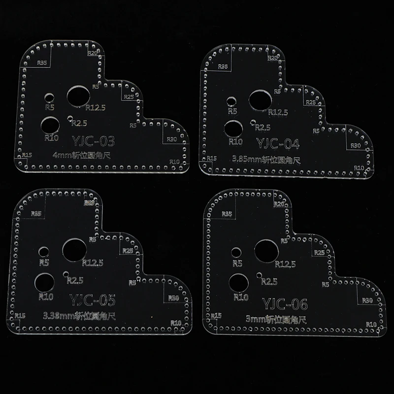 Acrylic Leather Craft Template Perspex Embossing Suit Cutting Circle Corner Stitching Stencil For DIY Scrapbooking Decorative 
Acrylic Leather Craft Template Perspex Embossing Suit Cutting Circle Corner Stitching Stencil For DIY Scrapbooking Decorative