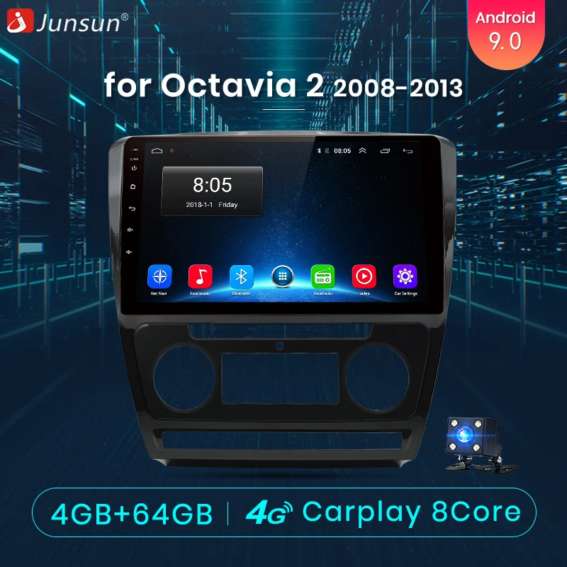 Junsun 4G+64G CarPlay DSP Android 8.1 Car Radio Multimedia Stereo Audio Player GPS 2 Din For SKODA Octavia 2 2008-2013 A5 no Dvd
Junsun 4G+64G CarPlay DSP Android 8.1 Car Radio Multimedia Stereo Audio Player GPS 2 Din For SKODA Octavia 2 2008-2013 A5 no Dvd
