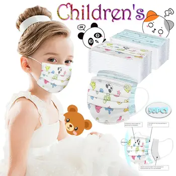 50PC Flower Printing Child Disposable Face Mask 3 layer Outdoor Kids Dustproof Protective respirator Cover Mouth masks Masker
50PC Flower Printing Child Disposable Face Mask 3 layer Outdoor Kids Dustproof Protective respirator Cover Mouth masks Masker
