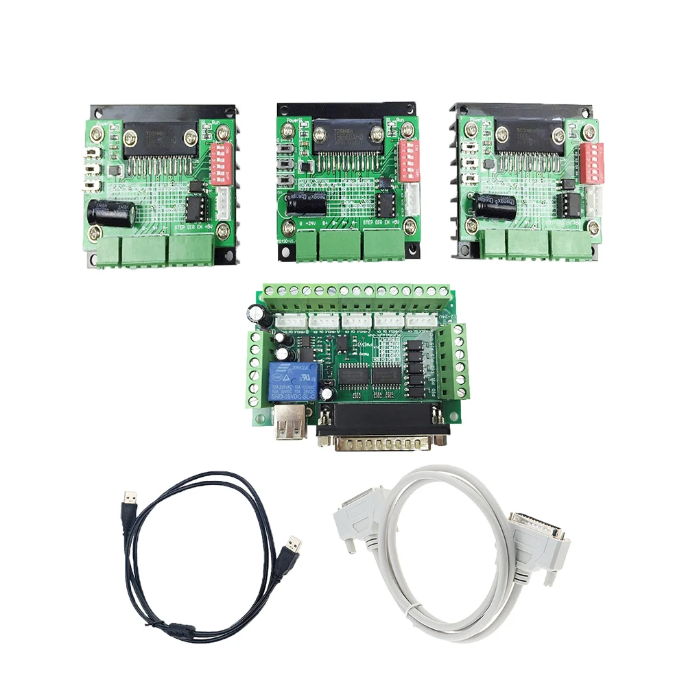 CNC system control kit 1pcs5 axis breakout board + 3pcs TB6560 driver | Инструменты