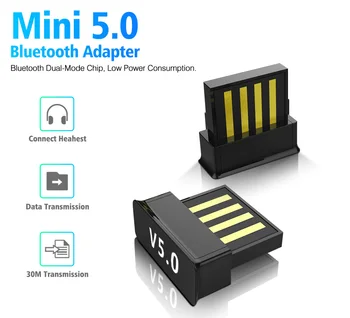 New Mini USB Bluetooth 5.0 Adapter Wireless Audio Receiver Transmitter for Windows XP/Vista/Win7/8/10
New Mini USB Bluetooth 5.0 Adapter Wireless Audio Receiver Transmitter for Windows XP/Vista/Win7/8/10
