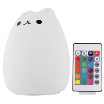 1Pc Colorful Animal Silicone Light Touch LED Pat Light Colorful Cat Atmosphere Light Small Night Light (White)
1Pc Colorful Animal Silicone Light Touch LED Pat Light Colorful Cat Atmosphere Light Small Night Light (White)