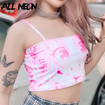 ALLNeon E-Girl Sweet Cartoon Graphic and Letter Print Pink Camis Tops Y2K Spaghetti Strap Backless Summer Kawaii Cropped Tops
ALLNeon E-Girl Sweet Cartoon Graphic and Letter Print Pink Camis Tops Y2K Spaghetti Strap Backless Summer Kawaii Cropped Tops
