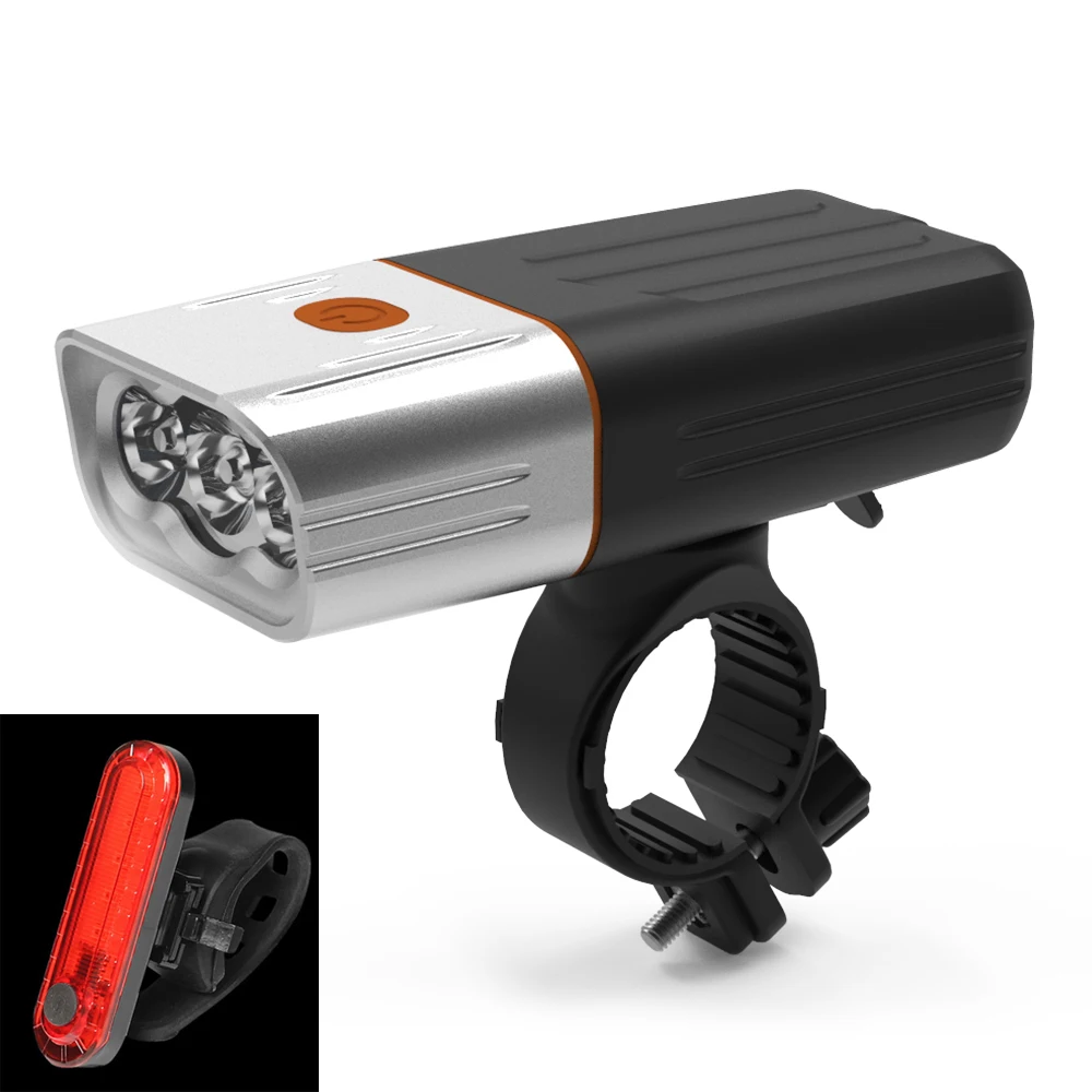 3*L2 Bicycle Light IPX5 Waterproof Bike Light Rechargeable Cycling Front Lamp with Rechargeable Tail Light
3*L2 Bicycle Light IPX5 Waterproof Bike Light Rechargeable Cycling Front Lamp with Rechargeable Tail Light