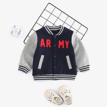 Boys and Girls' Baseball Jacket Long Sleeve Children's Jacket In Spring
Boys and Girls' Baseball Jacket Long Sleeve Children's Jacket In Spring